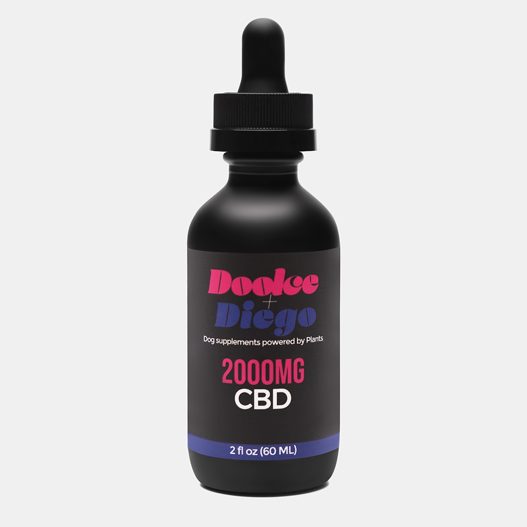 2000MG - THC Free Unflavored Hemp Oil for Dogs