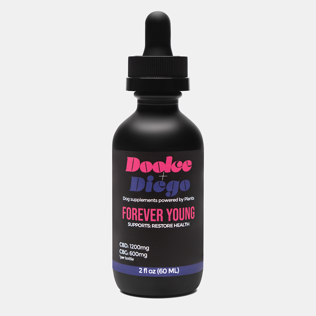 Forever Young - Hemp Oil for Dogs - Doolce + Diego - Plant Focused Wellness for Dogs