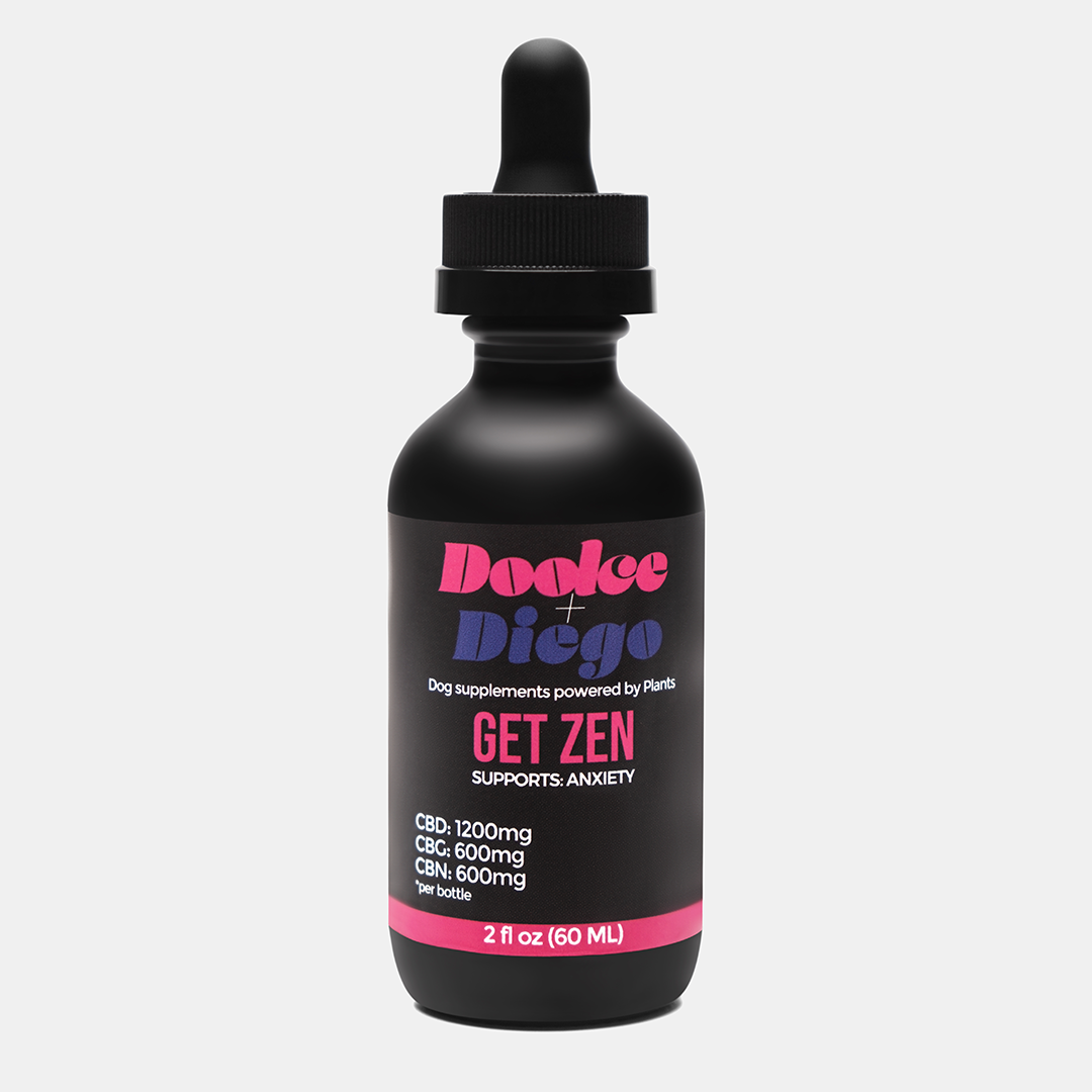 Get Zen - Hemp Oil for Dogs - Doolce + Diego - Plant Focused Wellness for Dogs