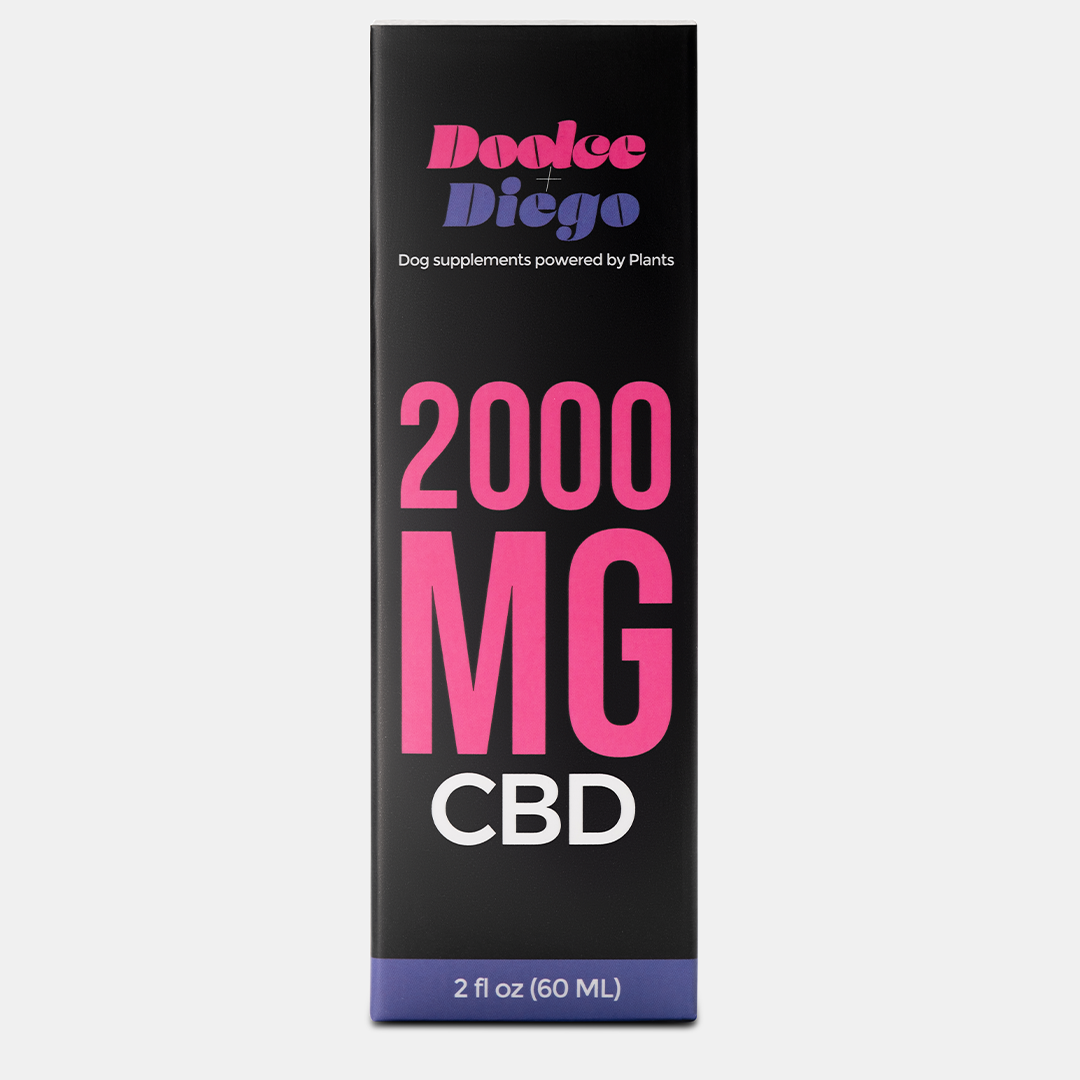 2000MG - Hemp Oil for Dogs - Doolce + Diego - Plant Focused Wellness for Dogs
