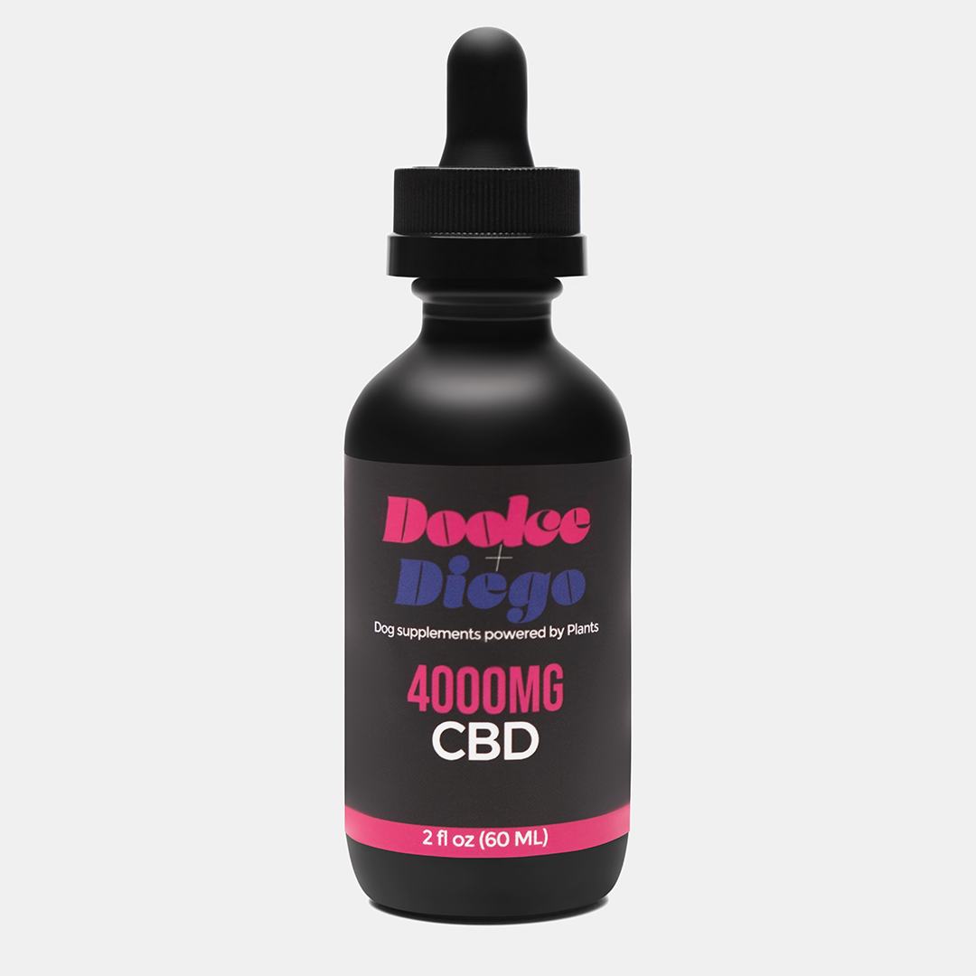 4000MG - THC Free Unflavored Hemp Oil for Dogs