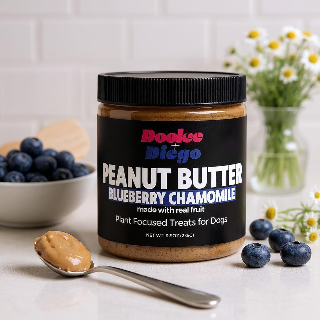 Blueberry Chamomile Peanut Butter For Dogs