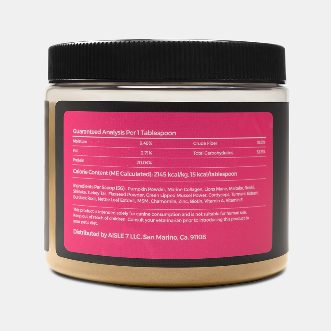 For Skin & Coat functional mushroom supported meal topper